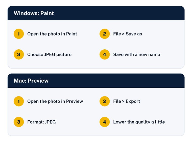 How to save a photo as JPEG in Paint on Windows and Preview on Mac